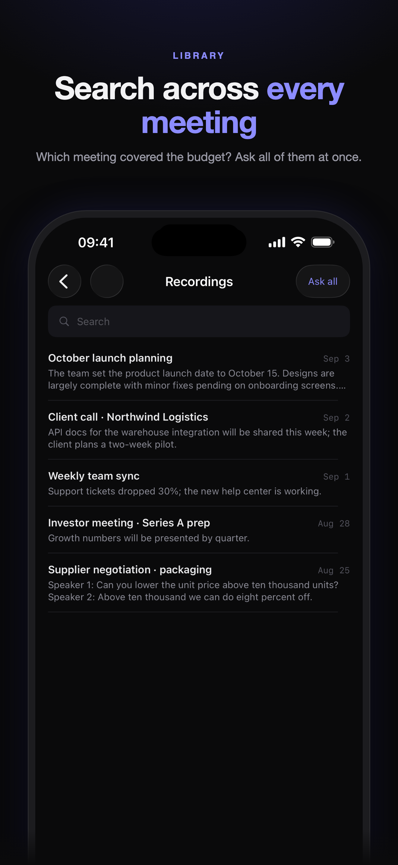 Ses Notu — Meeting Notes screenshot 7