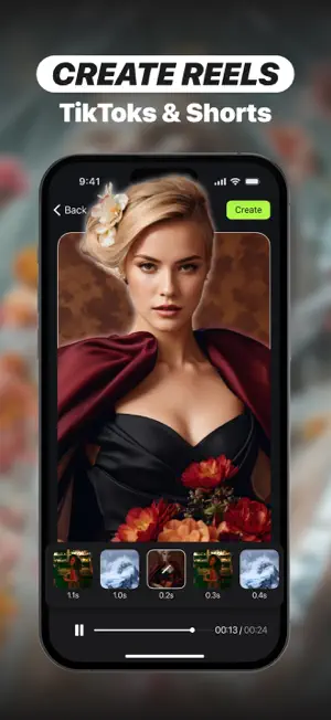Crear Reels, Templates・ReelUp screenshot 1