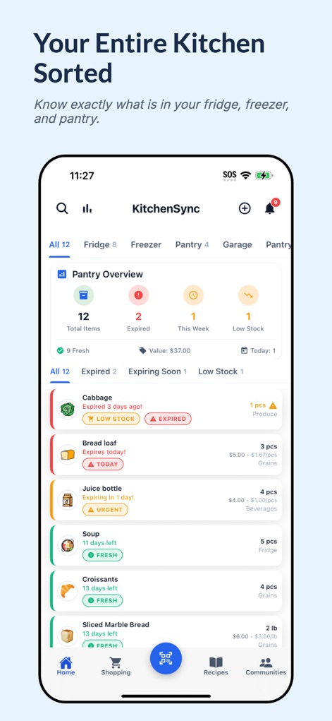 KitchenSync - Grocery & Pantry - App de Comida y bebida | MWM