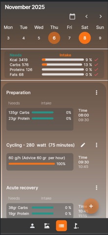 Nutrinergy Athlete screenshot