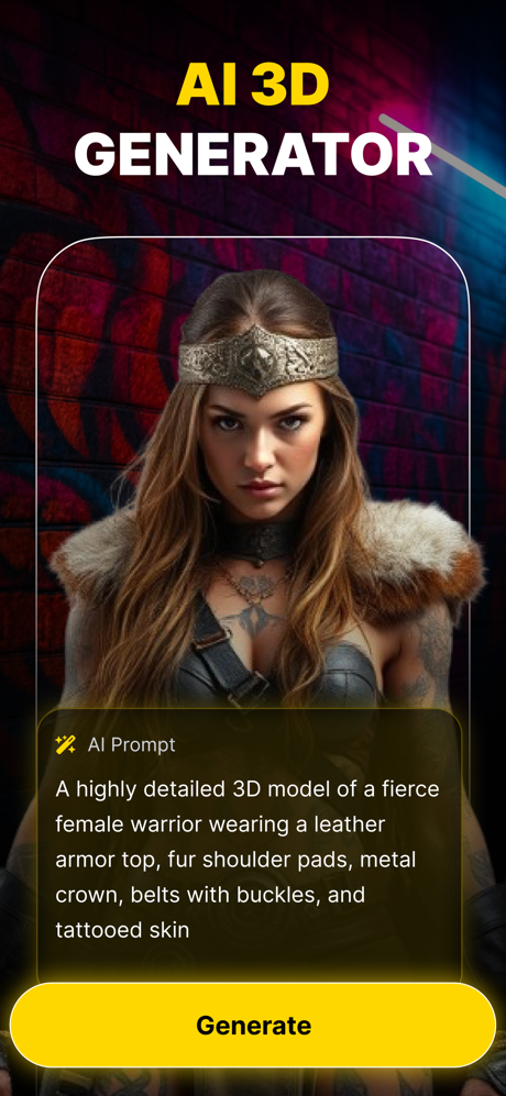 MeshAI: AI 3D Model Generator screenshot 1