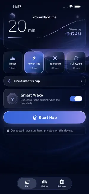 PowerNapTime: Smart Naps screenshot 1