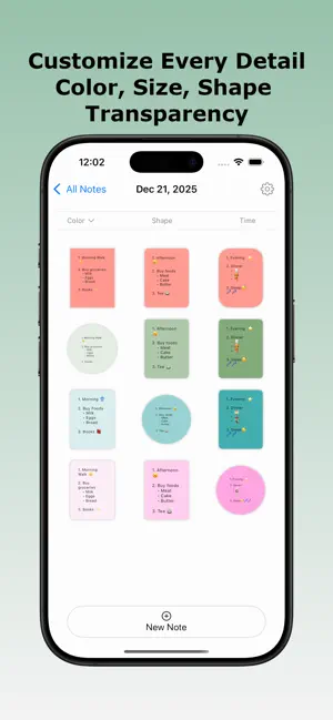TimeGlass Notes - Sticky memo screenshot 1