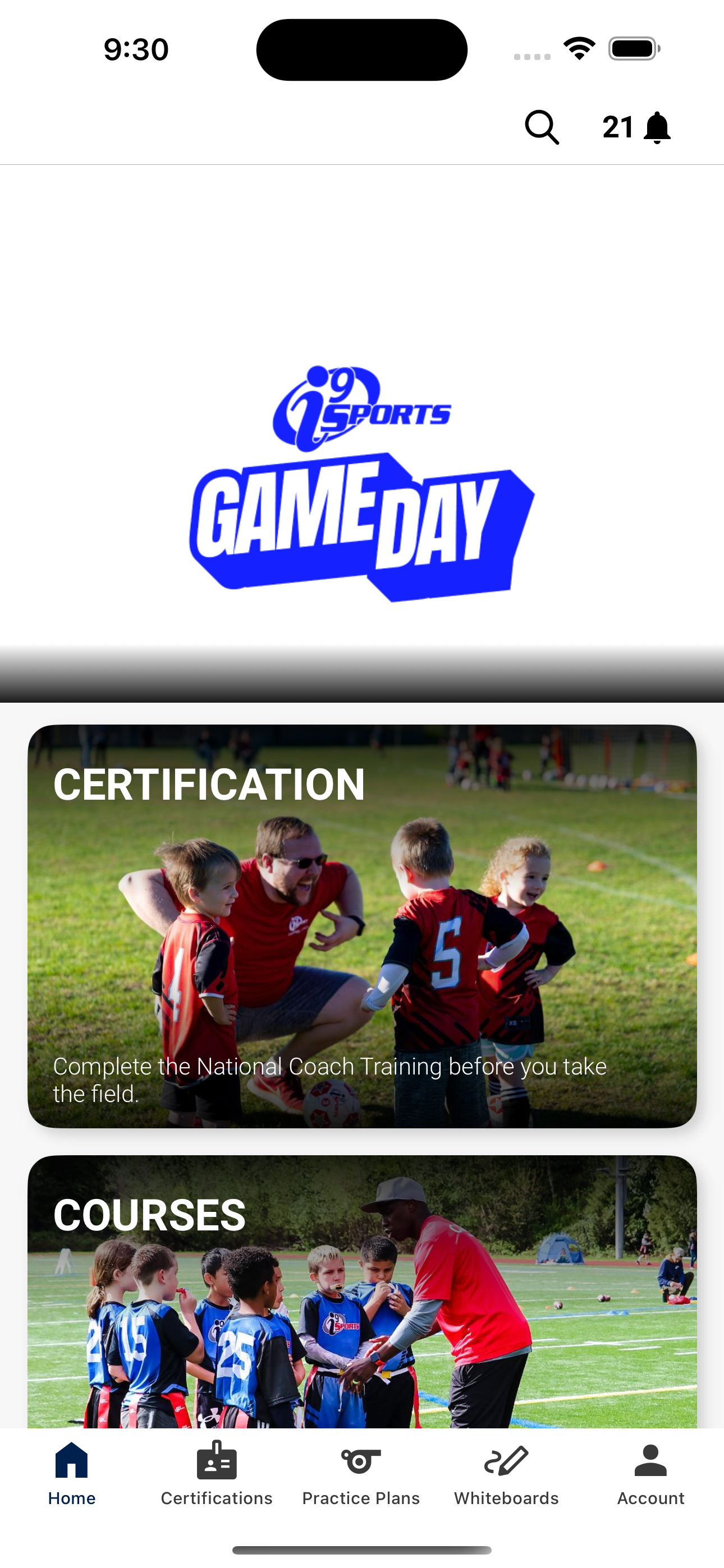 i9 Sports Game Day App