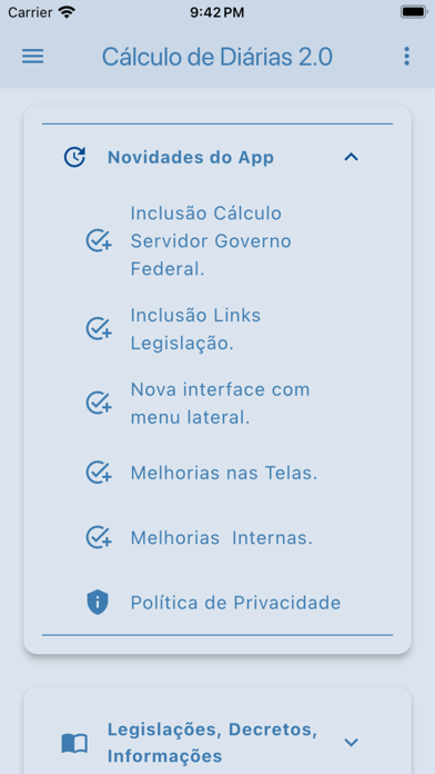 Cálculo de Diárias 2.0 Screenshot