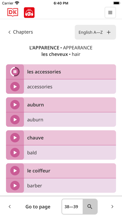 DK Bilingual Visual Dictionary Screenshot