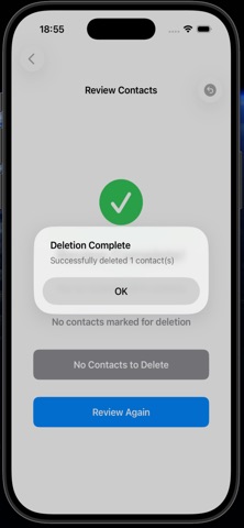 Stale Contacts Cleaner iPhone screenshot