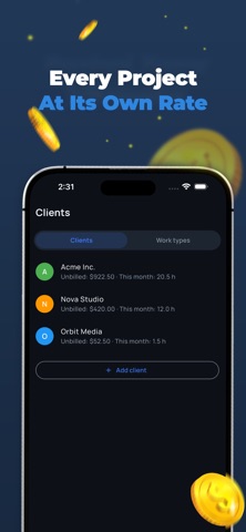 INCOME Timer: Work Hours & Pay Screenshot 5 of 8