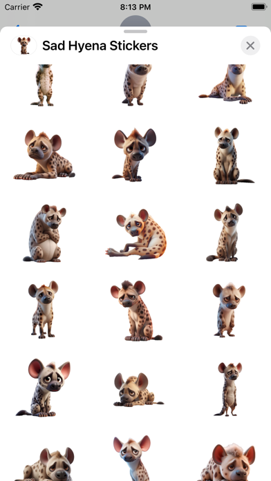 Screenshot #2 pour Sad Hyena Stickers