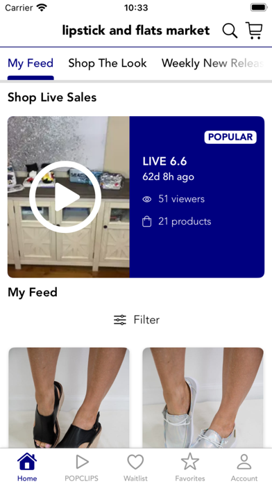 lipstick and flats market Screenshot