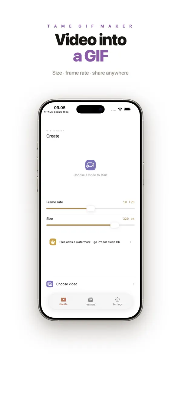 Screenshot #1 pour TAME GIF Maker