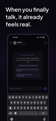 AURA: Beyond Swipe Dating iPhone screenshot
