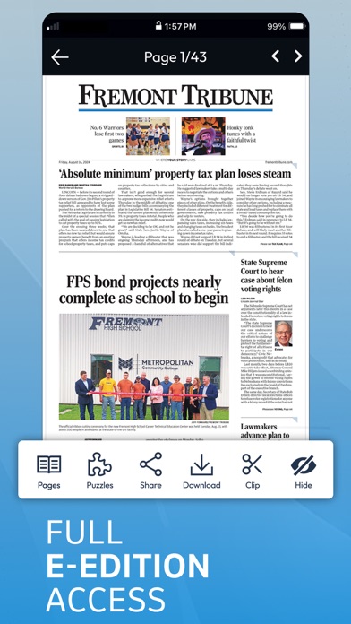 Fremont Tribune Screenshot