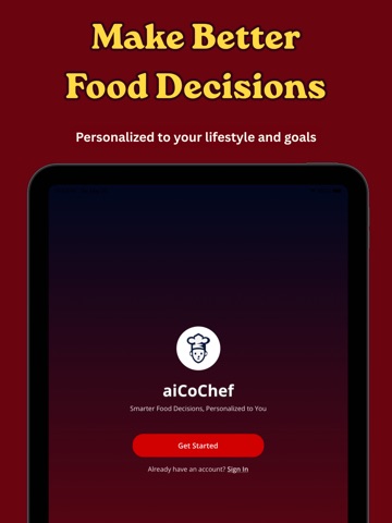 aiCoChef ipad screenshot 2