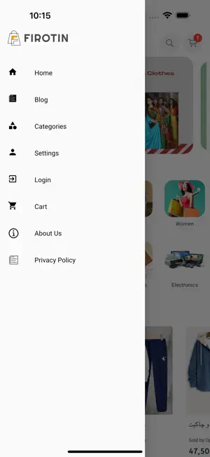 Firotin Shopping screenshot 3