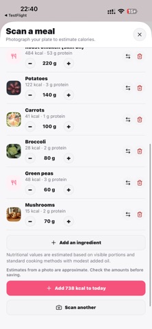 NutriVeya iPhone screenshot