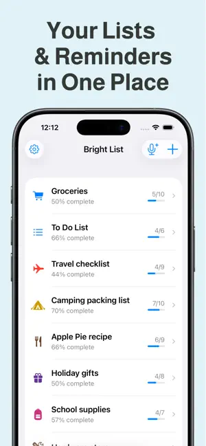 Bright List: Grocery List screenshot 1