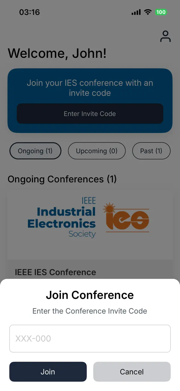 #3. IES Conferences (iOS) Podle: The Search Bar PVT LTD