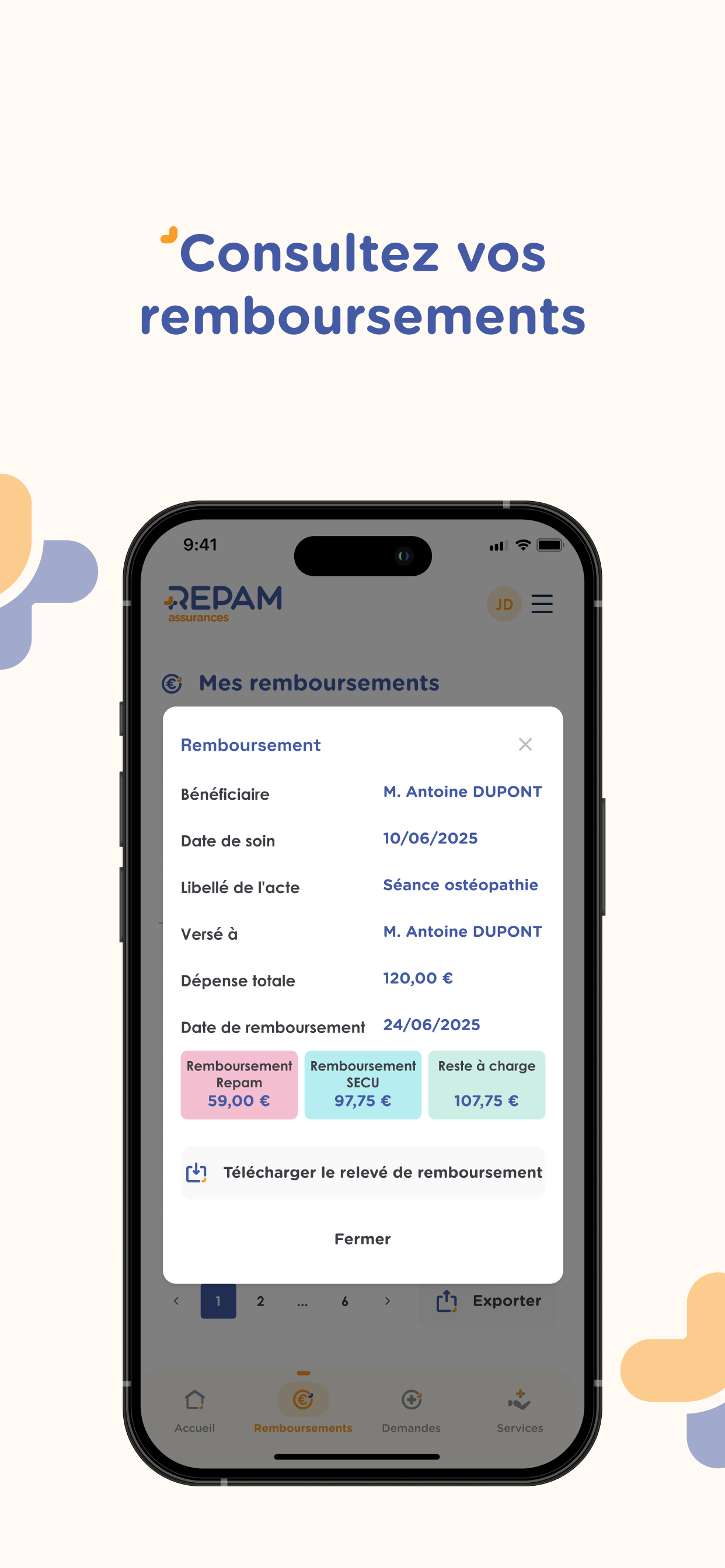 Repam - Mon espace adhérent
