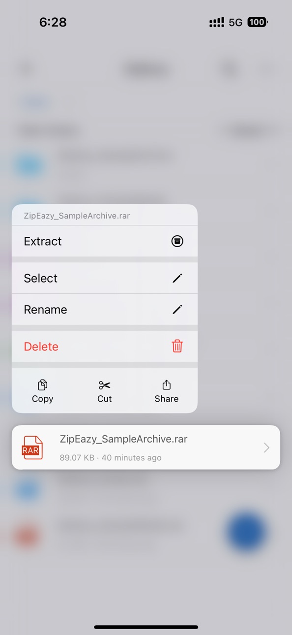 iPhone screenshot