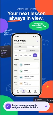 School Timetable Widget: Lekto Screenshot 5 of 6
