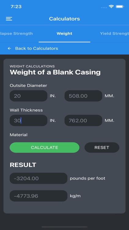 Roscoe Moss Calculator App