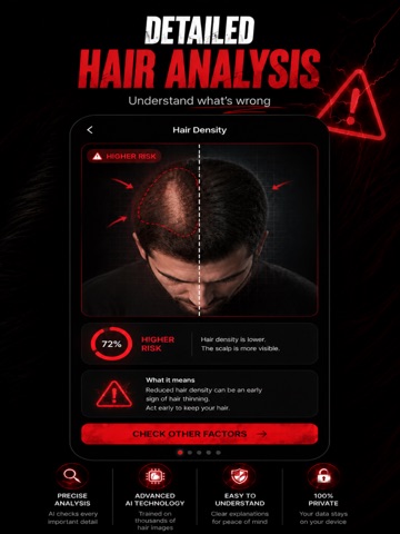 Hair Loss Scanner AI Check iPad screenshot