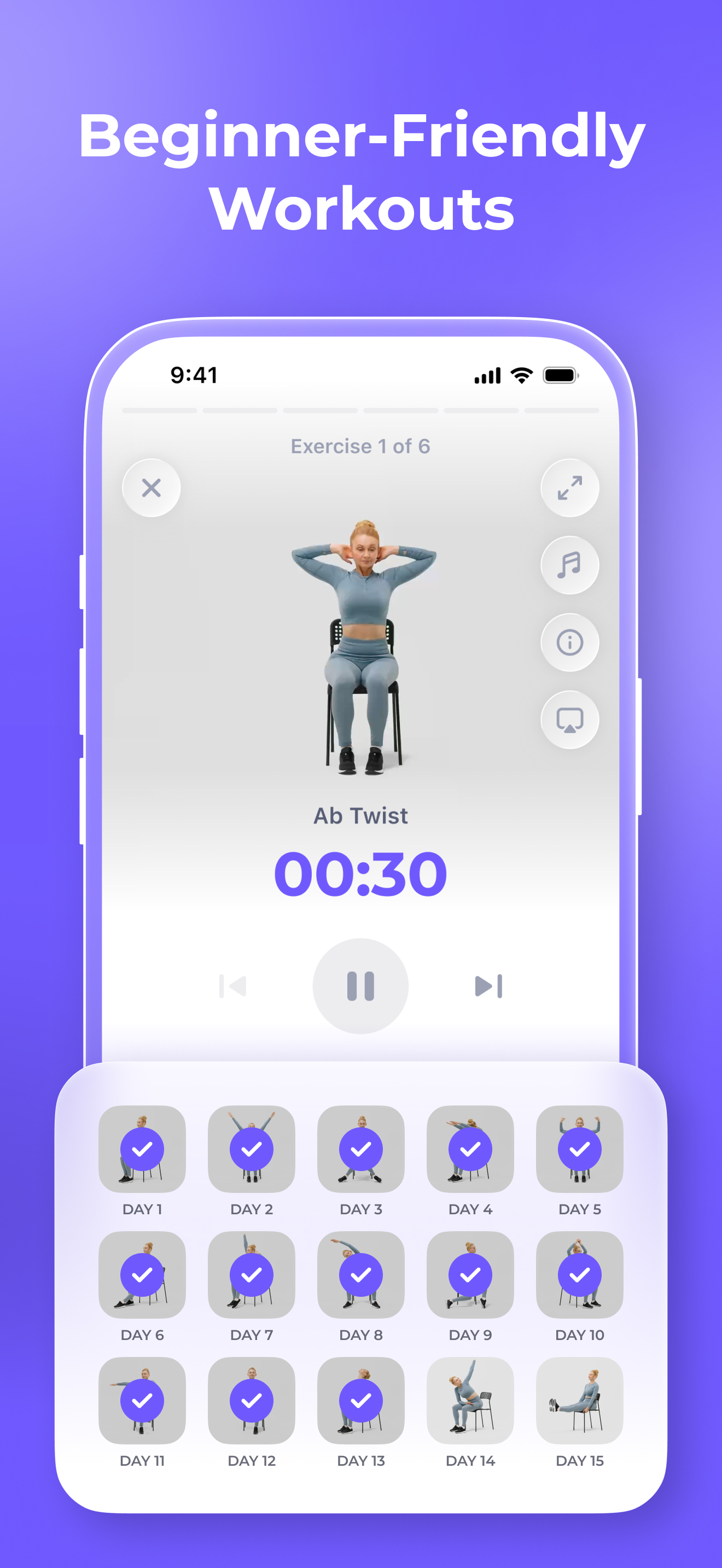 FitMe - Lazy Workout at Home screenshot 3