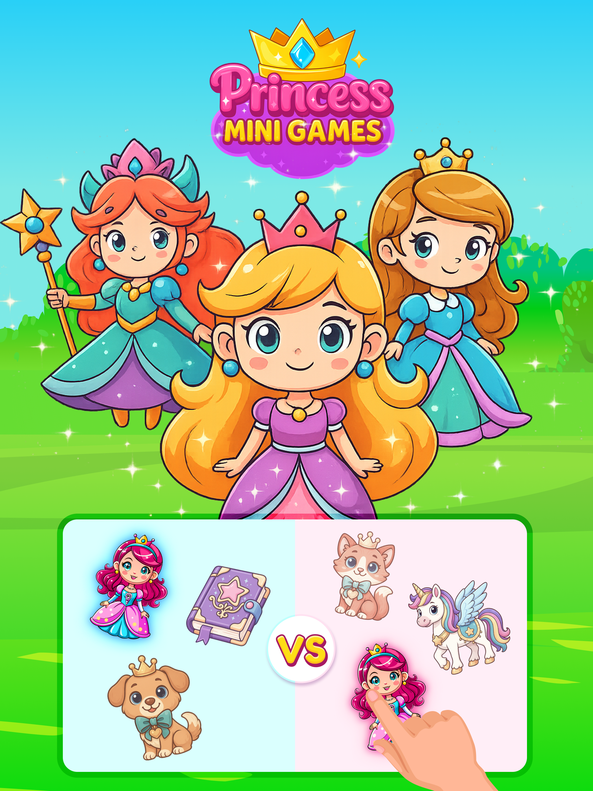 Princesses brain game match screenshot 5