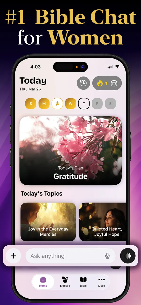 Screenshot #1 pour Bible Chat: Daily Devotional +
