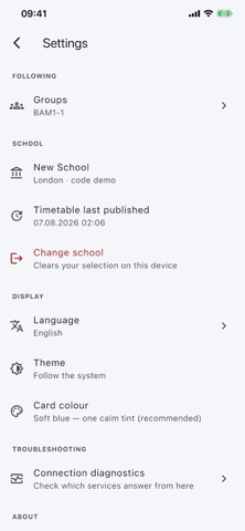 Wise Timetable Companion Screenshot 7 of 7
