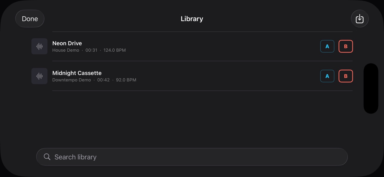 Screenshot 2 of Easy DJ Mixer
