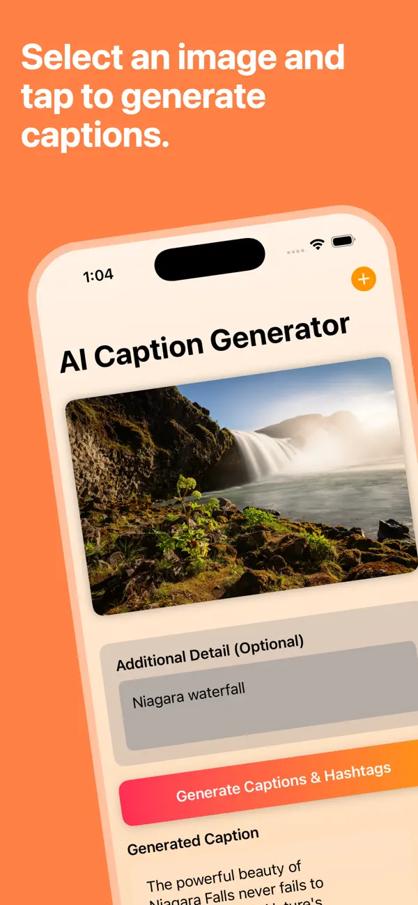 Screenshot #1 pour Caption & Hashtag Expert AI