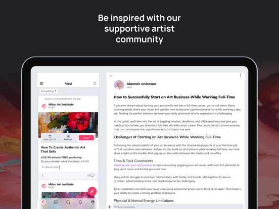 Milan Art iPad screenshot 3 - Education app