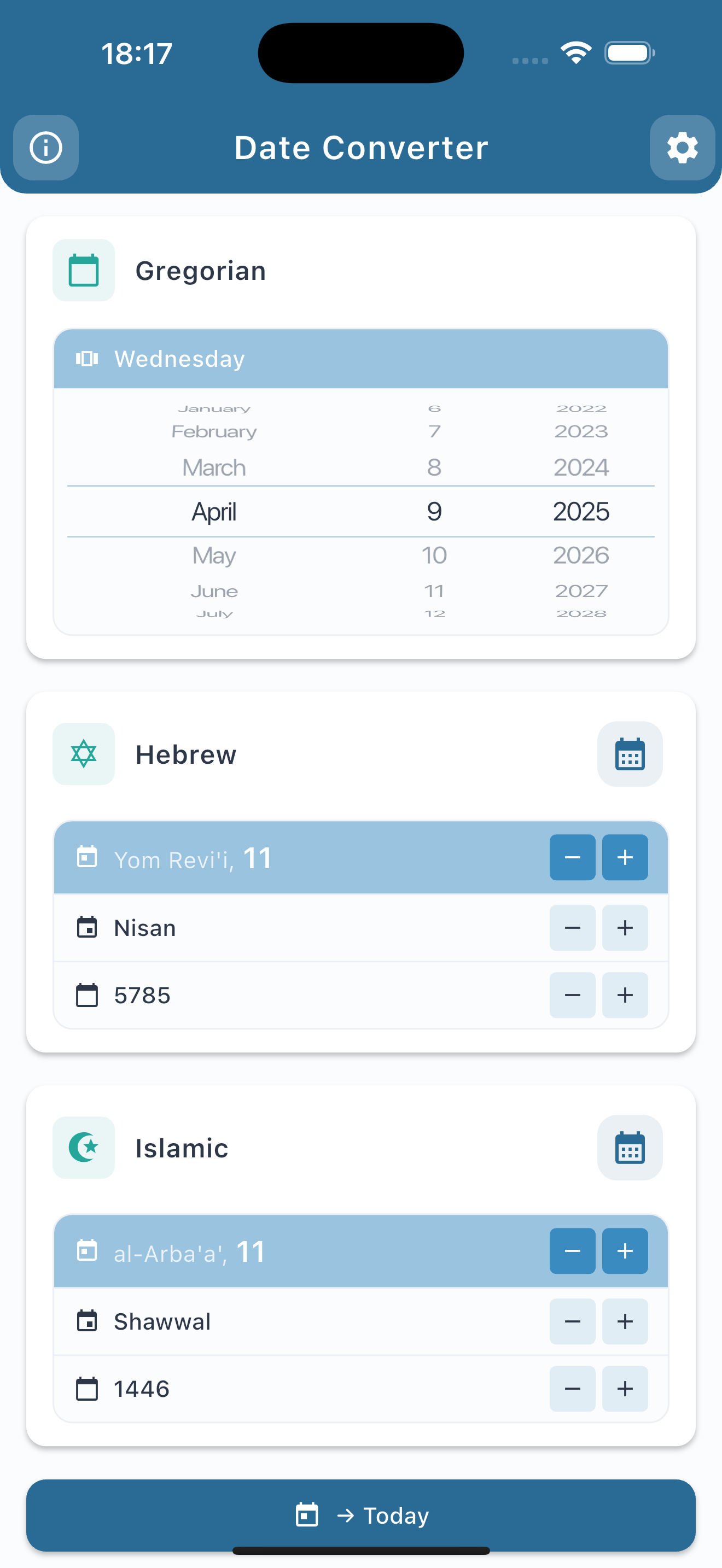 Date Converter: Calendars