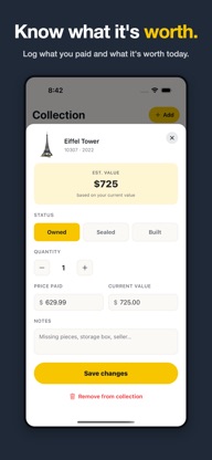 BrickShelf: Brick Set Tracker screenshot 3