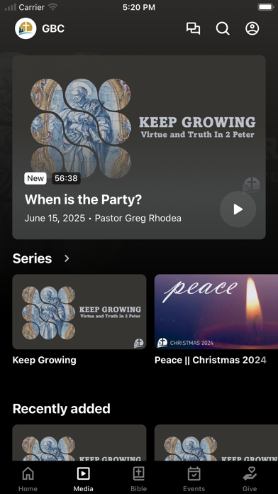 Grace Bible Chapel Screenshot