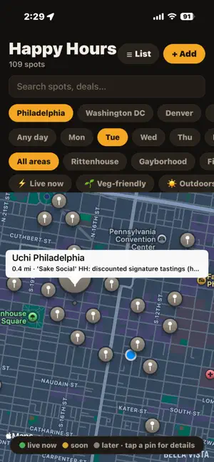 happyhour: find HH screenshot 1