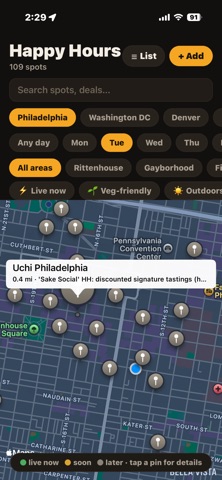happyhour: find HH Screenshot 1 of 8