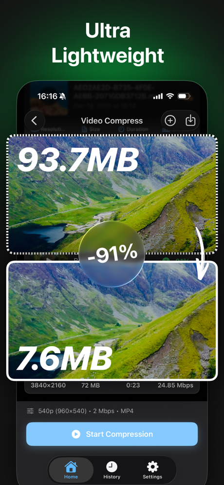 VideoSlimmer - Compress Videos screenshot 1
