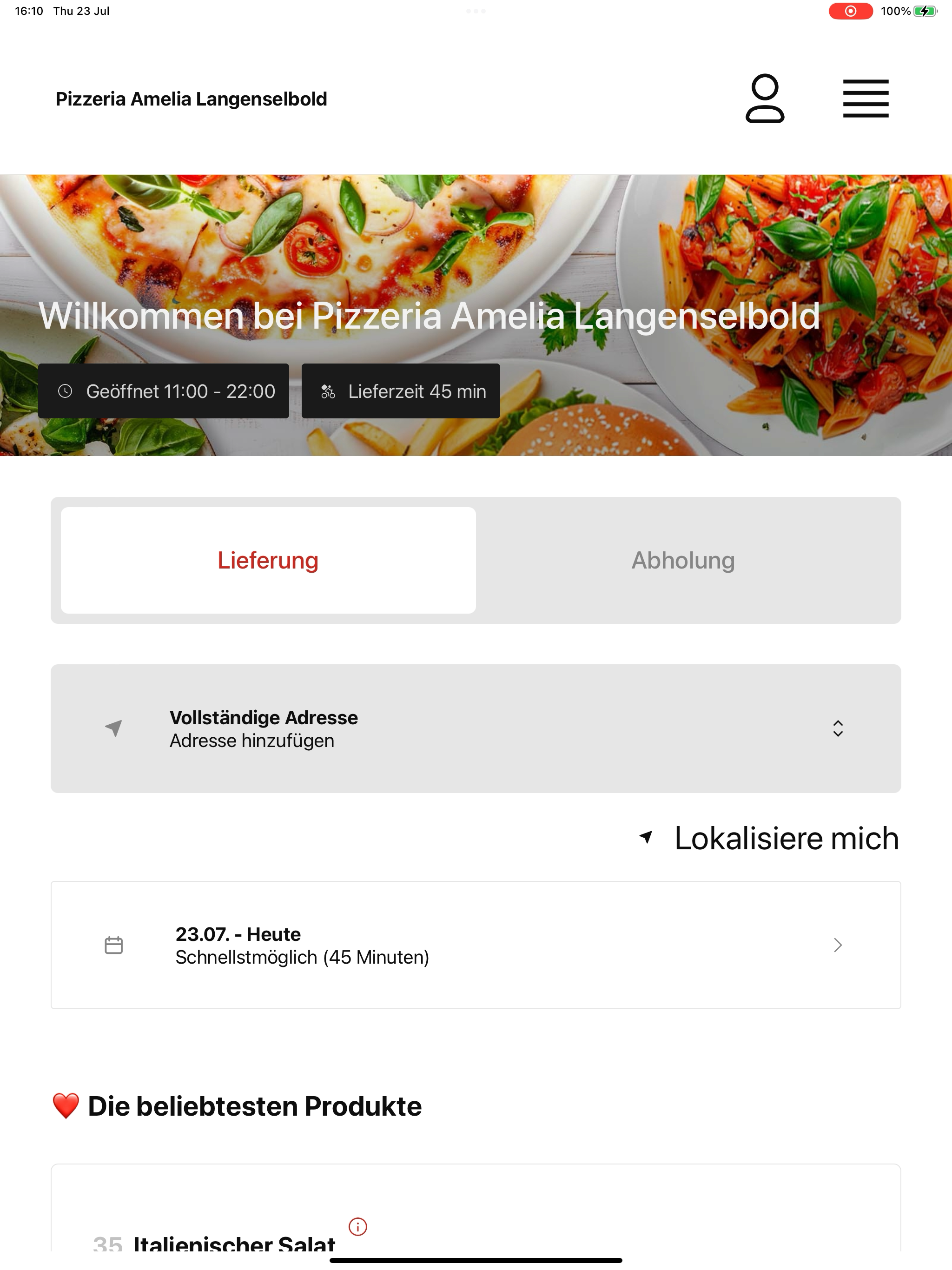 Pizzeria Amelia Langenselbold screenshot 13