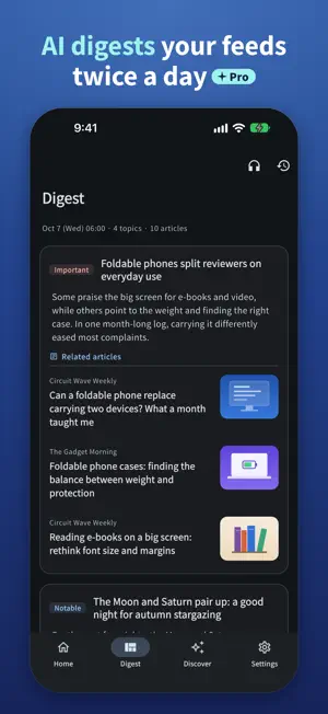 YomiAI - AI RSS Reader & News screenshot 3