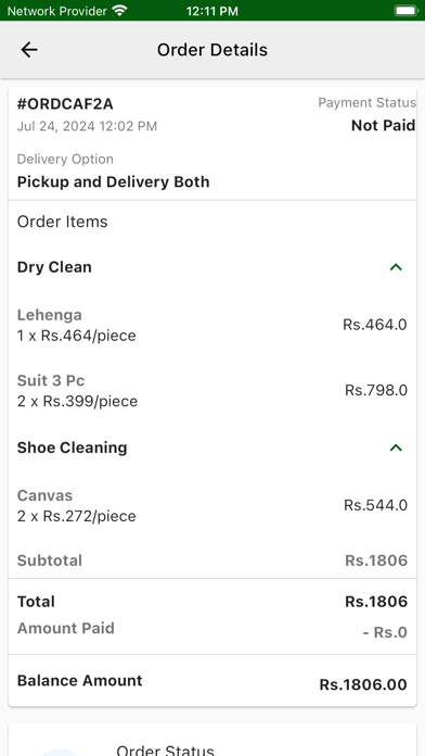 BumbleDry : Laundry & Dryclean Screenshot