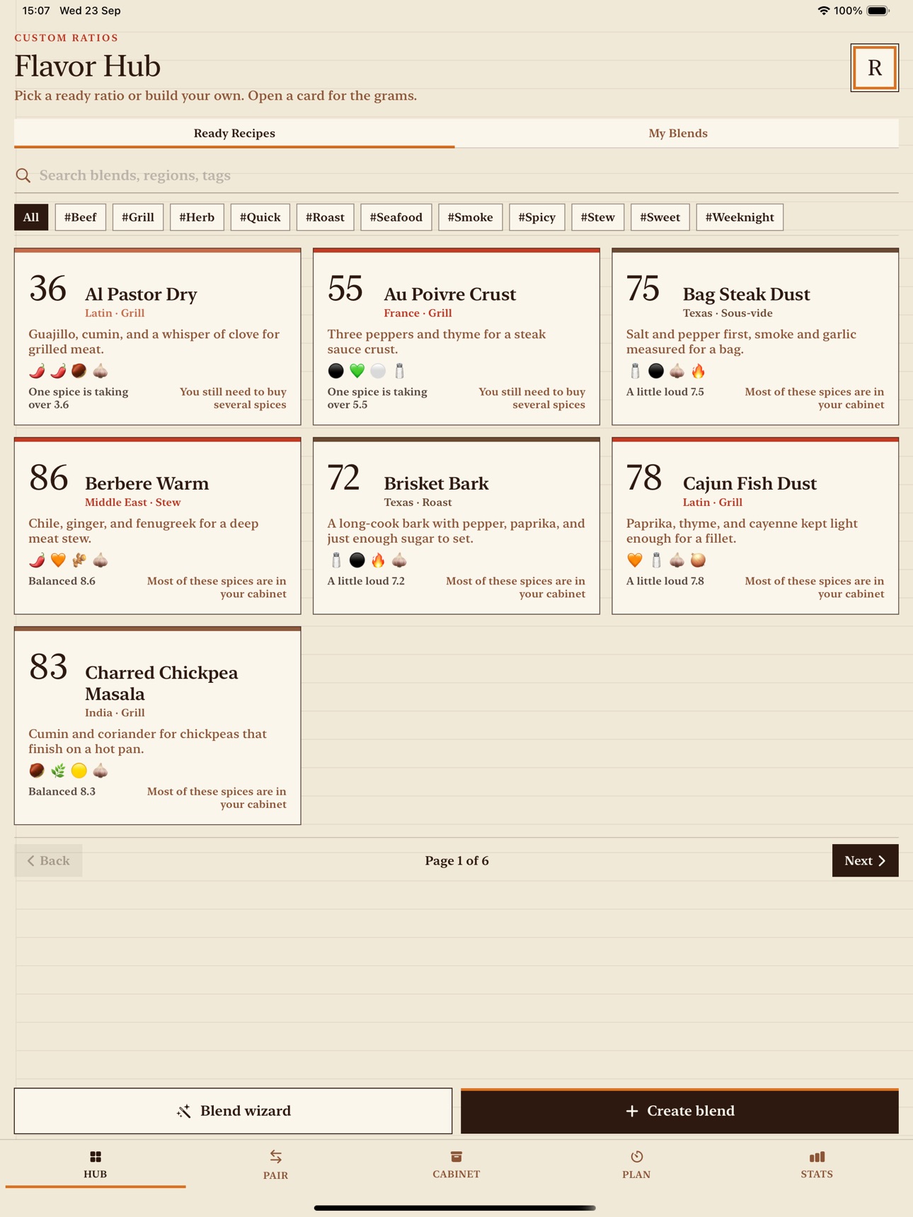 Screenshot 7 of Custom Ratios: Spice Pairings