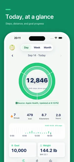 StepForest: Pedometer screenshot 1