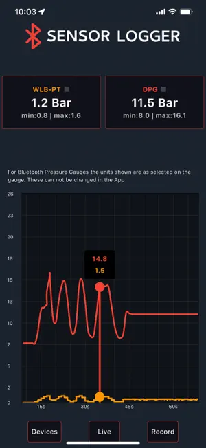 SensorLogger Sensor Monitor screenshot 3