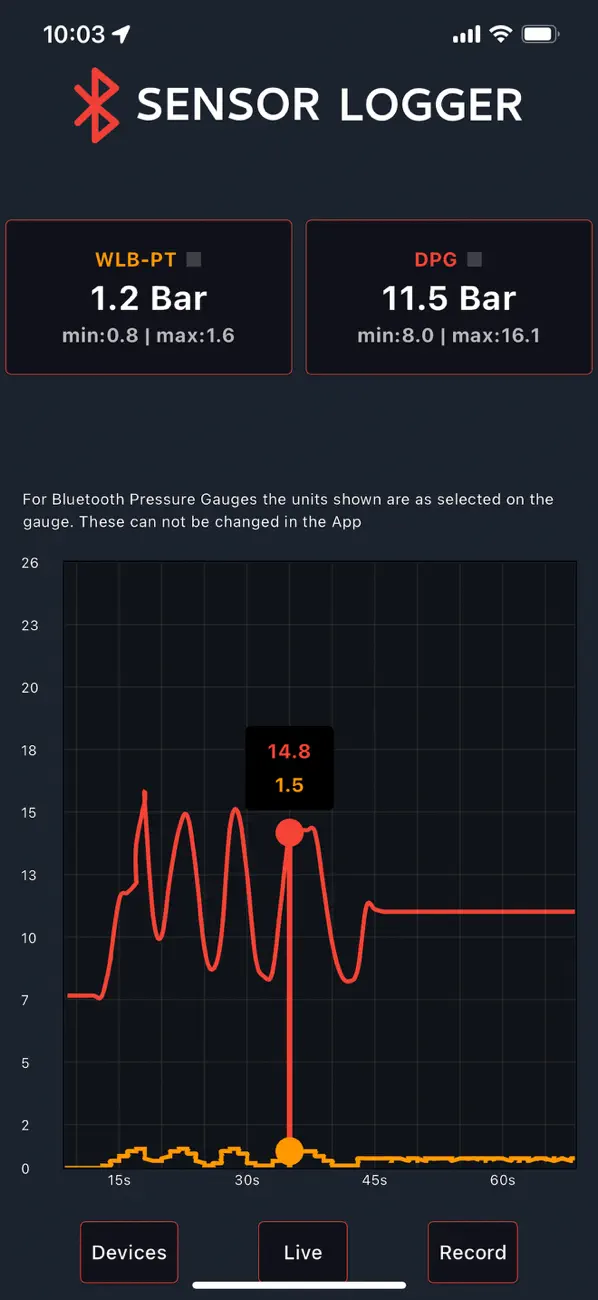 Screenshot #3 pour SensorLogger Sensor Monitor