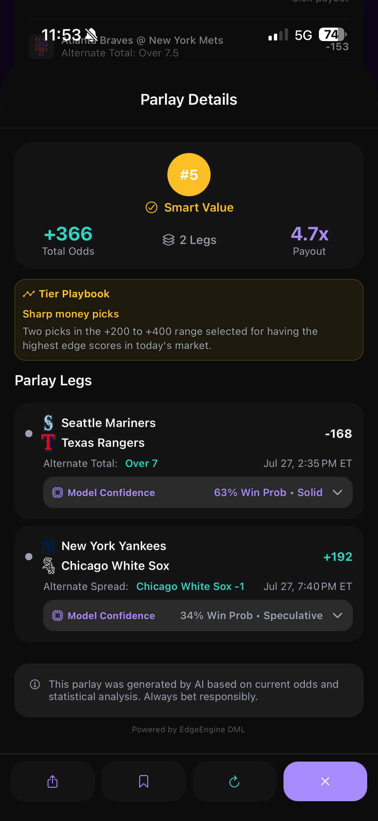 Parlay Wizard: Picks Delivered screenshot 7