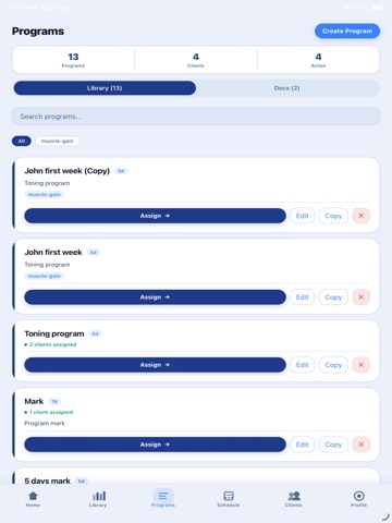 Coachera — Coaching Platform iPad screenshot
