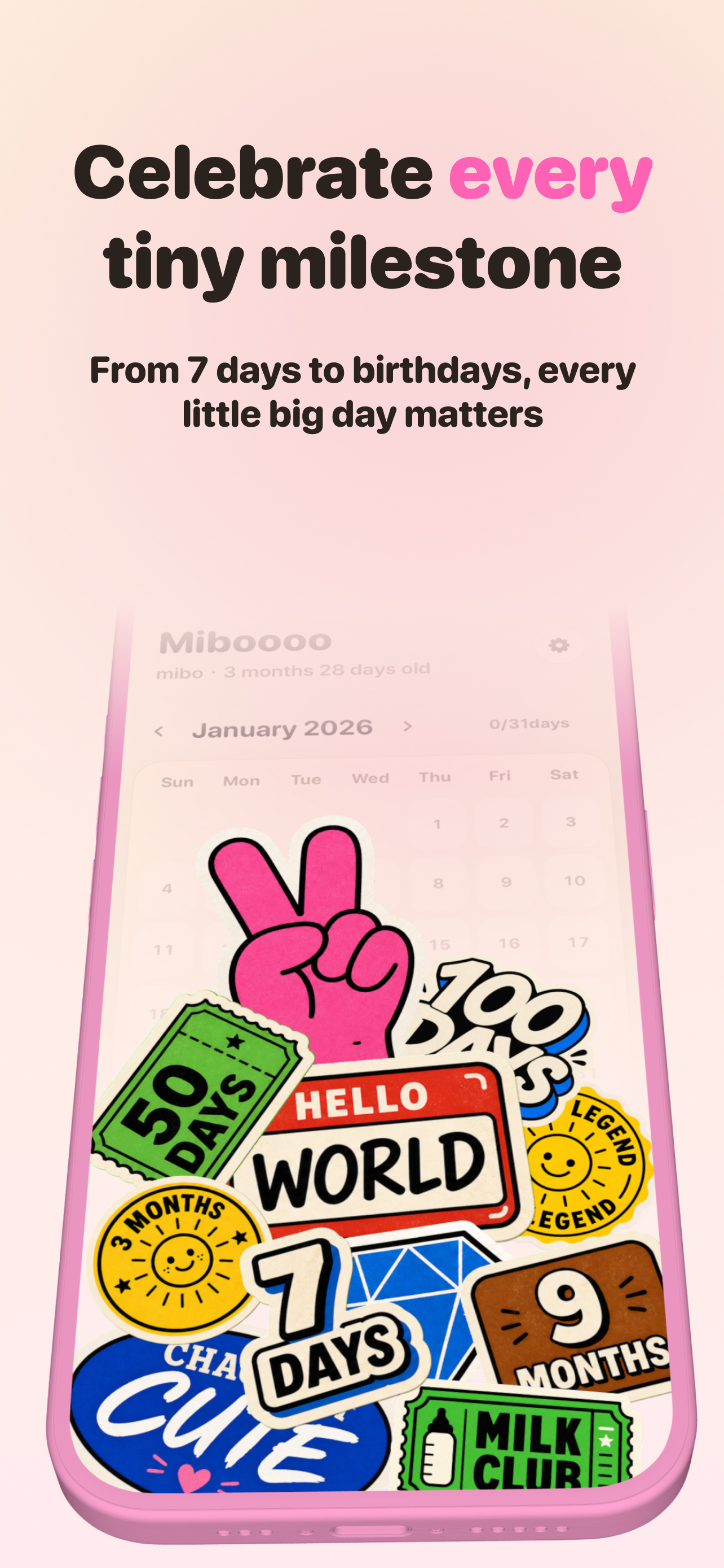 Miboooo: Baby Calendar screenshot 6